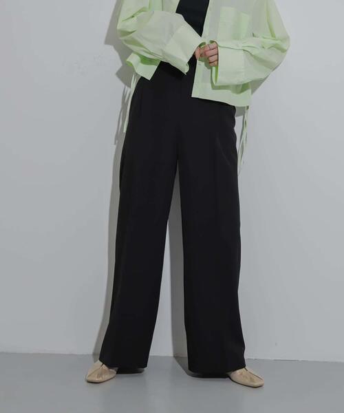 SENSE OF PLACE by URBAN RESEARCH（センスオブプレイスバイアーバンリサーチ）の「ワイドイージーパンツ（その他パンツ・レディース・ベージュ/ブラック/グレー・LARGE/MEDIUM/SMALL/X-SMALL/TALL）」の8枚目の写真