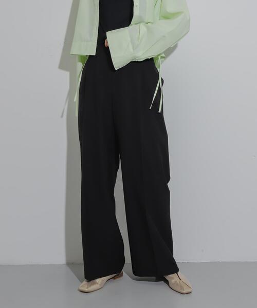 SENSE OF PLACE by URBAN RESEARCH（センスオブプレイスバイアーバンリサーチ）の「ワイドイージーパンツ（その他パンツ・レディース・ベージュ/ブラック/グレー・LARGE/MEDIUM/SMALL/X-SMALL/TALL）」の9枚目の写真