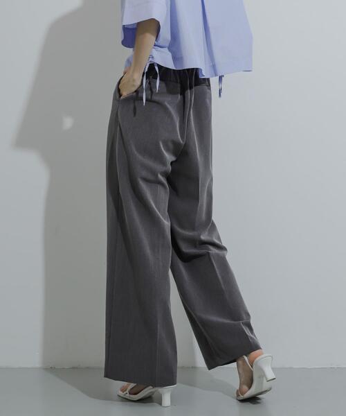 SENSE OF PLACE by URBAN RESEARCH（センスオブプレイスバイアーバンリサーチ）の「ワイドイージーパンツ（その他パンツ・レディース・ベージュ/ブラック/グレー・LARGE/MEDIUM/SMALL/X-SMALL/TALL）」の15枚目の写真