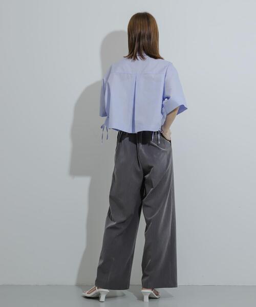 SENSE OF PLACE by URBAN RESEARCH（センスオブプレイスバイアーバンリサーチ）の「ワイドイージーパンツ（その他パンツ・レディース・ベージュ/ブラック/グレー・LARGE/MEDIUM/SMALL/X-SMALL/TALL）」の17枚目の写真