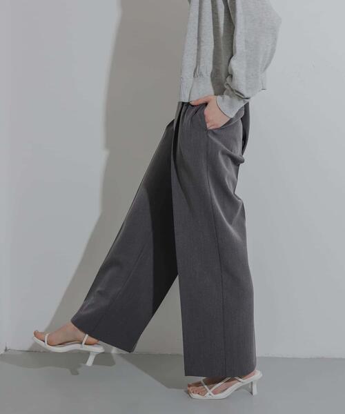 SENSE OF PLACE by URBAN RESEARCH（センスオブプレイスバイアーバンリサーチ）の「ワイドイージーパンツ（その他パンツ・レディース・ベージュ/ブラック/グレー・LARGE/MEDIUM/SMALL/X-SMALL/TALL）」の18枚目の写真