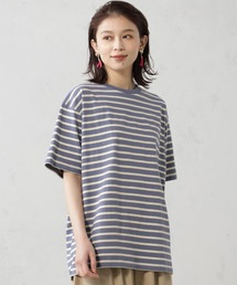 ルーズシルエットマルチボーダー半袖Tシャツ