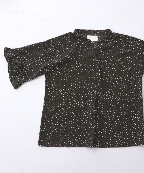 n'OrLABEL（ノアールレーベル）の「『フレアスリーブドット柄ブラウス』（シャツ/ブラウス・レディース・オフホワイト/ブラック・2/1）」の15枚目の写真
