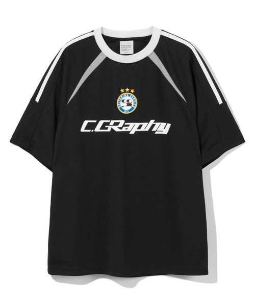 codegraphy(コードグラフィー)の「Sports WAVE Symbol Jersey SHORT SLEEVE T-Shirt(Tシャツ/カットソー・メンズ・ライトブルー/ブラック/ホワイト/ネイビー・LARGE/MEDIUM/SMALL)」の2枚目の写真
