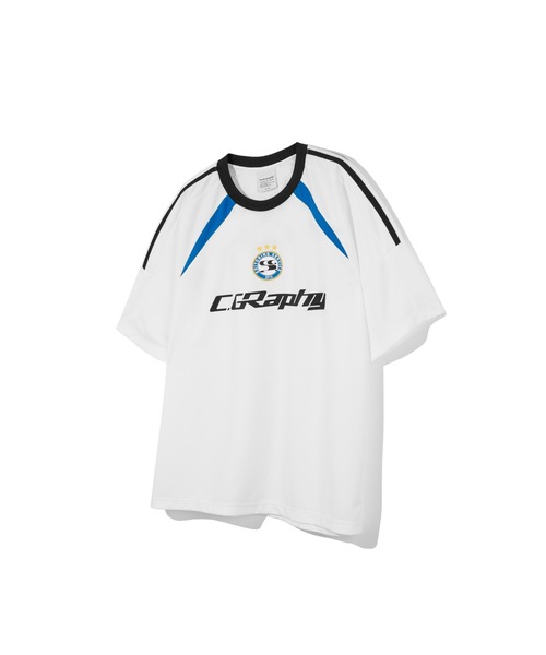 codegraphy(コードグラフィー)の「Sports WAVE Symbol Jersey SHORT SLEEVE T-Shirt(Tシャツ/カットソー・メンズ・ライトブルー/ブラック/ホワイト/ネイビー・LARGE/MEDIUM/SMALL)」の21枚目の写真