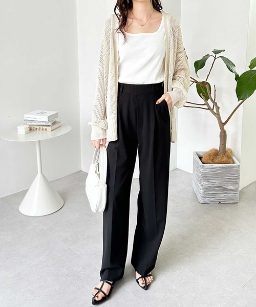 GeeRA（ジーラ）の「2wayテレコリブタンクトップ（タンクトップ・レディース・ブラック/オフホワイト/その他・X-LARGE/LARGE/MEDIUM）」の5枚目の写真