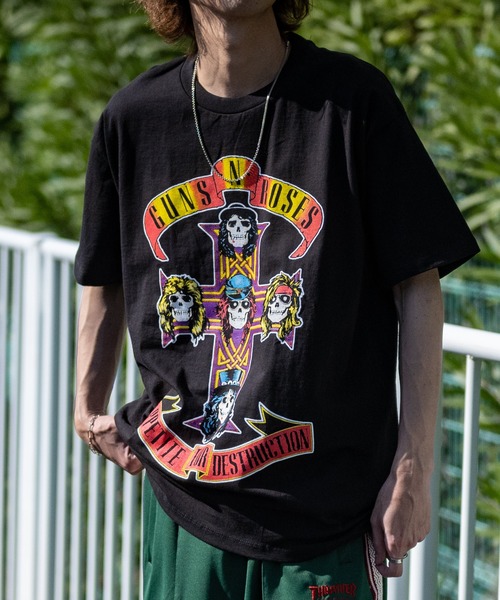 JOHN'S CLOSET（ジョンズクローゼット）の「【22】American Classics Print Tee ヴィンテージライクバンドT（Tシャツ/カットソー・メンズ・ブラック系2/ブラック系3/ブラック系4/ブラック系5/ブラック系6/ブラック系7・MEDIUM/LARGE/X-LARGE）」の4枚目の写真