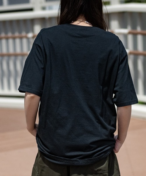 LLICA ヴィンテージTシャツ 黒 レディース] 1980s ヴィンテージ バイク プリントTシャツ