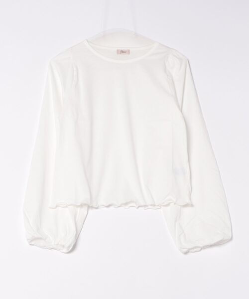 flower（フラワー）の「デイリーバルーンロングスリーブ（Tシャツ/カットソー・レディース・ホワイト/ピンク・FREE）」の20枚目の写真