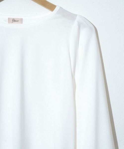 flower（フラワー）の「デイリーバルーンロングスリーブ（Tシャツ/カットソー・レディース・ホワイト/ピンク・FREE）」の5枚目の写真