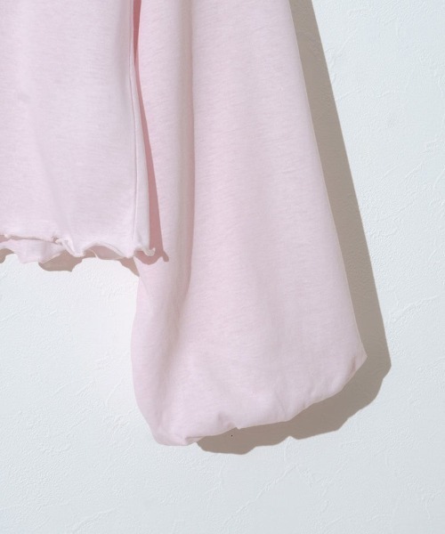 flower（フラワー）の「デイリーバルーンロングスリーブ（Tシャツ/カットソー・レディース・ホワイト/ピンク・FREE）」の13枚目の写真