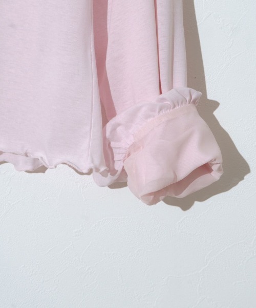 flower（フラワー）の「デイリーバルーンロングスリーブ（Tシャツ/カットソー・レディース・ホワイト/ピンク・FREE）」の14枚目の写真