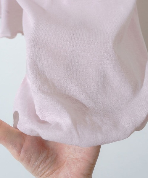 flower（フラワー）の「デイリーバルーンロングスリーブ（Tシャツ/カットソー・レディース・ホワイト/ピンク・FREE）」の15枚目の写真