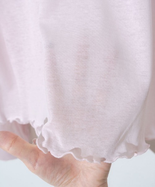 flower（フラワー）の「デイリーバルーンロングスリーブ（Tシャツ/カットソー・レディース・ホワイト/ピンク・FREE）」の16枚目の写真