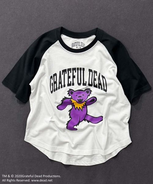 Grateful Dead(グレイトフルデッド)の「GRATEFUL DEAD グレイトフルデッド オーバーサイズ ヘム 半袖Tシャツ(Tシャツ/カットソー・キッズ・ベージュ/チャコール/ブラック/ホワイト系/オレンジ/パープル/ダークグリーン/オフホワイト/ホワイト系その他5/ホワイト系その他7/ホワイト系その他3/ホワイト系その他2/ホワイト系その他6/ホワイト系その他4・160cm/150cm/140cm/130cm/120cm/110cm)」の3枚目の写真