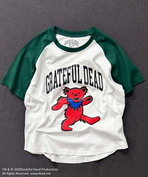 Grateful Dead(グレイトフルデッド)の「GRATEFUL DEAD グレイトフルデッド オーバーサイズ ヘム 半袖Tシャツ(Tシャツ/カットソー・キッズ・ベージュ/チャコール/ブラック/ホワイト系/オレンジ/パープル/ダークグリーン/オフホワイト/ホワイト系その他5/ホワイト系その他7/ホワイト系その他3/ホワイト系その他2/ホワイト系その他6/ホワイト系その他4・160cm/150cm/140cm/130cm/120cm/110cm)」の4枚目の写真