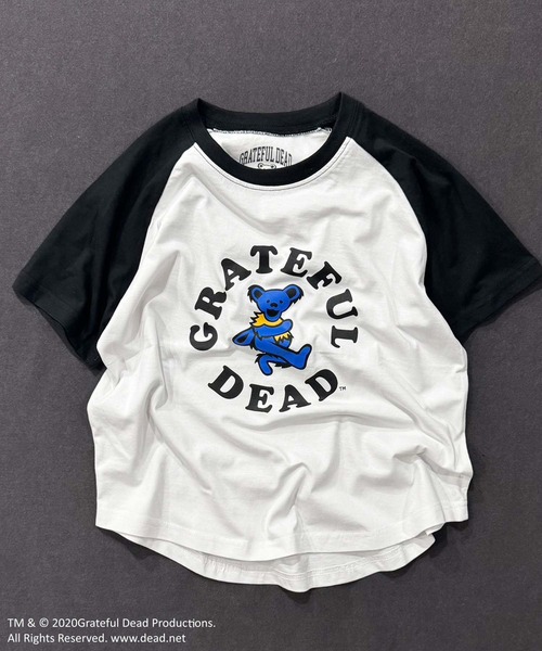 Grateful Dead(グレイトフルデッド)の「GRATEFUL DEAD グレイトフルデッド オーバーサイズ ヘム 半袖Tシャツ(Tシャツ/カットソー・キッズ・ベージュ/チャコール/ブラック/ホワイト系/オレンジ/パープル/ダークグリーン/オフホワイト/ホワイト系その他5/ホワイト系その他7/ホワイト系その他3/ホワイト系その他2/ホワイト系その他6/ホワイト系その他4・160cm/150cm/140cm/130cm/120cm/110cm)」の8枚目の写真