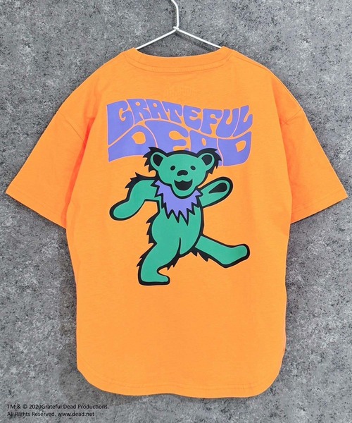 Grateful Dead（グレイトフルデッド）の「GRATEFUL DEAD　グレイトフルデッド　オーバーサイズ　ヘム　半袖Tシャツ（Tシャツ/カットソー・キッズ・ベージュ/チャコール/ブラック/ホワイト系/オレンジ/パープル/ダークグリーン/オフホワイト・160cm/150cm/140cm/130cm/120cm/110cm）」の18枚目の写真