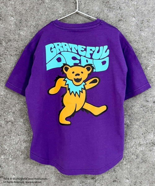 Grateful Dead（グレイトフルデッド）の「GRATEFUL DEAD　グレイトフルデッド　オーバーサイズ　ヘム　半袖Tシャツ（Tシャツ/カットソー・キッズ・ベージュ/チャコール/ブラック/ホワイト系/オレンジ/パープル/ダークグリーン/オフホワイト・160cm/150cm/140cm/130cm/120cm/110cm）」の16枚目の写真