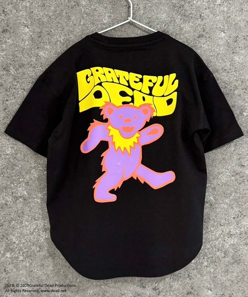 Grateful Dead（グレイトフルデッド）の「GRATEFUL DEAD　グレイトフルデッド　オーバーサイズ　ヘム　半袖Tシャツ（Tシャツ/カットソー・キッズ・ベージュ/チャコール/ブラック/ホワイト系/オレンジ/パープル/ダークグリーン/オフホワイト・160cm/150cm/140cm/130cm/120cm/110cm）」の10枚目の写真