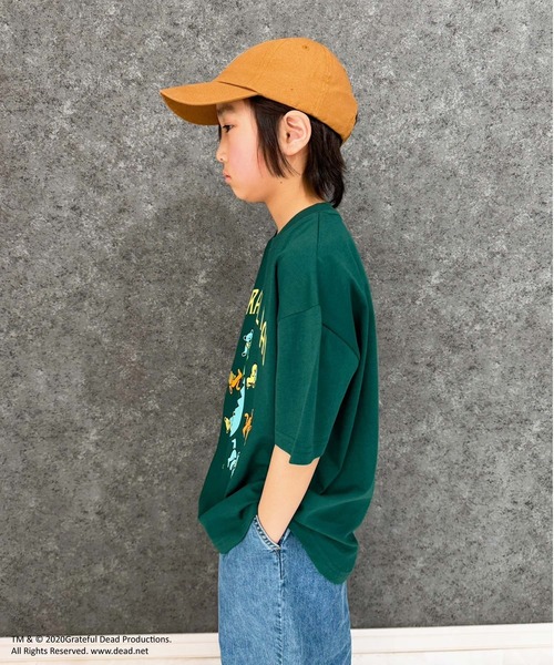 Grateful Dead（グレイトフルデッド）の「GRATEFUL DEAD　グレイトフルデッド　オーバーサイズ　ヘム　半袖Tシャツ（Tシャツ/カットソー・キッズ・ベージュ/チャコール/ブラック/ホワイト系/オレンジ/パープル/ダークグリーン/オフホワイト・160cm/150cm/140cm/130cm/120cm/110cm）」の20枚目の写真