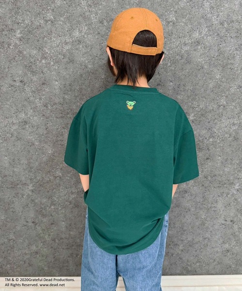 Grateful Dead（グレイトフルデッド）の「GRATEFUL DEAD　グレイトフルデッド　オーバーサイズ　ヘム　半袖Tシャツ（Tシャツ/カットソー・キッズ・ベージュ/チャコール/ブラック/ホワイト系/オレンジ/パープル/ダークグリーン/オフホワイト・160cm/150cm/140cm/130cm/120cm/110cm）」の21枚目の写真