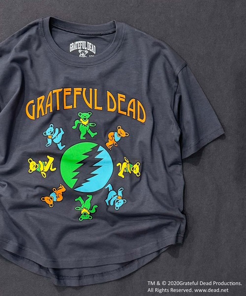 Grateful Dead(グレイトフルデッド)の「GRATEFUL DEAD グレイトフルデッド オーバーサイズ ヘム 半袖Tシャツ(Tシャツ/カットソー・キッズ・ベージュ/チャコール/ブラック/ホワイト系/オレンジ/パープル/ダークグリーン/オフホワイト/ホワイト系その他5/ホワイト系その他7/ホワイト系その他3/ホワイト系その他2/ホワイト系その他6/ホワイト系その他4・160cm/150cm/140cm/130cm/120cm/110cm)」の19枚目の写真