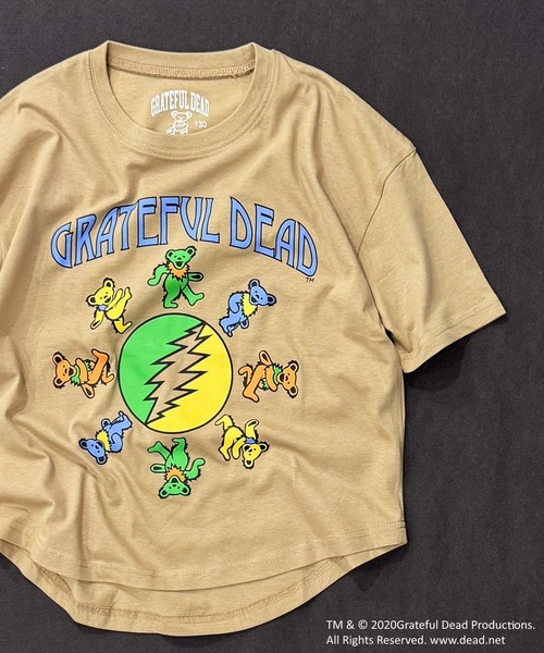 Grateful Dead(グレイトフルデッド)の「GRATEFUL DEAD グレイトフルデッド オーバーサイズ ヘム 半袖Tシャツ(Tシャツ/カットソー・キッズ・ベージュ/チャコール/ブラック/ホワイト系/オレンジ/パープル/ダークグリーン/オフホワイト/ホワイト系その他5/ホワイト系その他7/ホワイト系その他3/ホワイト系その他2/ホワイト系その他6/ホワイト系その他4・160cm/150cm/140cm/130cm/120cm/110cm)」の18枚目の写真