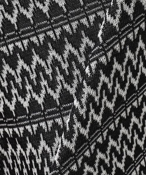 JOURNAL STANDARD（ジャーナルスタンダード）の「レトロモダンパターン ハーフジップニット（ポロシャツ・メンズ・ライトグレー/ブラック/ブルー系その他・MEDIUM/LARGE）」の21枚目の写真