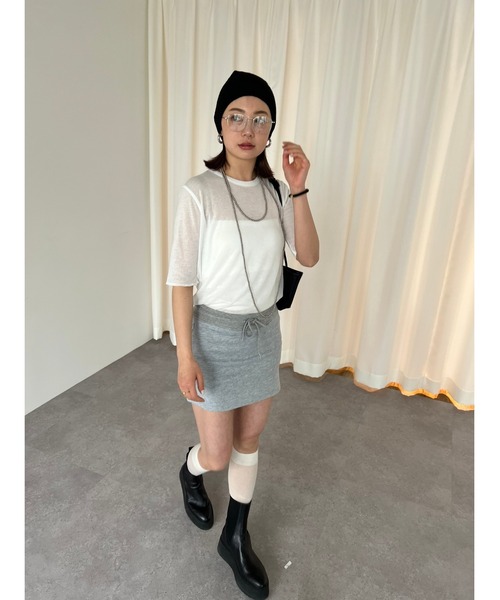 HANNE(アン)の「スウェットミニスカート(スカート・レディース・ブラック/グレー・FREE)」の13枚目の写真