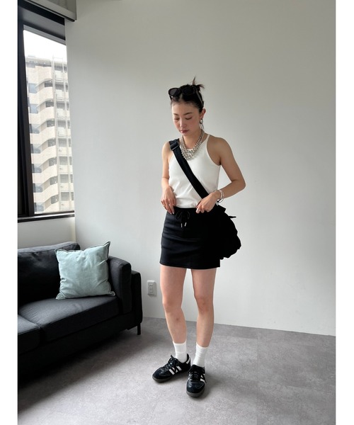 HANNE(アン)の「スウェットミニスカート(スカート・レディース・ブラック/グレー・FREE)」の14枚目の写真