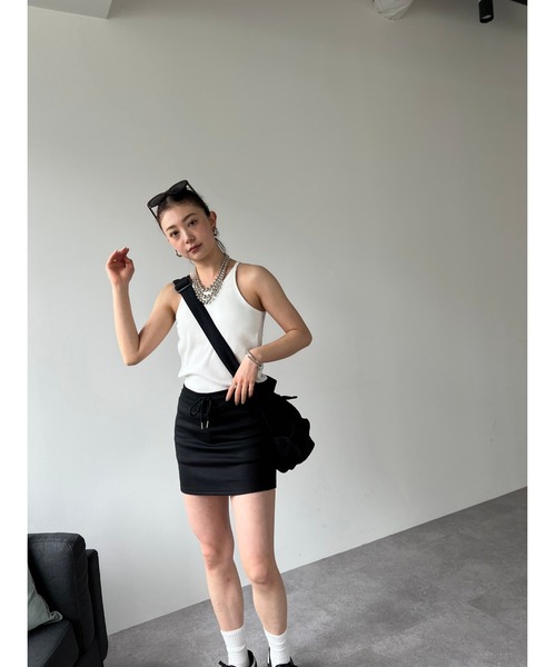 HANNE(アン)の「スウェットミニスカート(スカート・レディース・ブラック/グレー・FREE)」の15枚目の写真