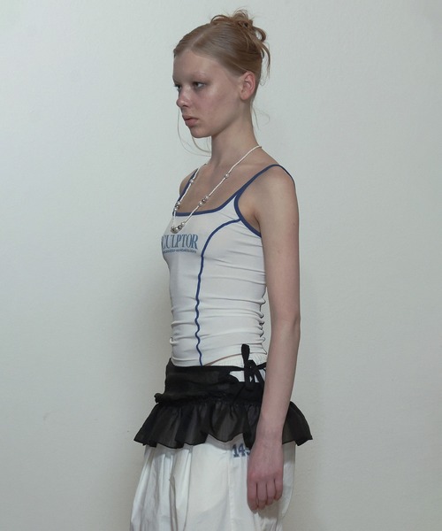 SCULPTOR（スカルプター）の「Classic Tank Top/クラシックタンクトップ（キャミソール・レディース・グレー/ホワイト・MEDIUM/SMALL）」の5枚目の写真