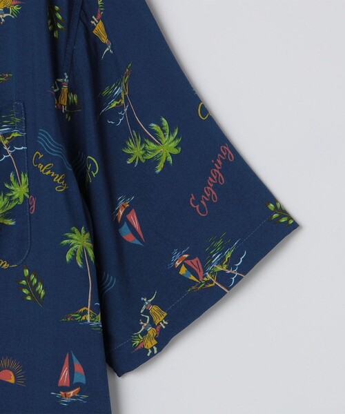 SHIPS Colors:〈洗濯機可能〉レーヨン プリント オープンカラー シャツ（シャツ/ブラウス）｜SHIPS Colors（シップス カラーズ）