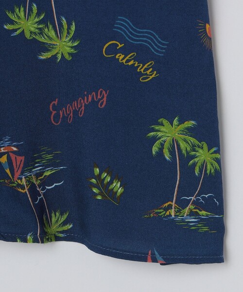 SHIPS Colors:〈洗濯機可能〉レーヨン プリント オープンカラー シャツ（シャツ/ブラウス）｜SHIPS Colors（シップス カラーズ）