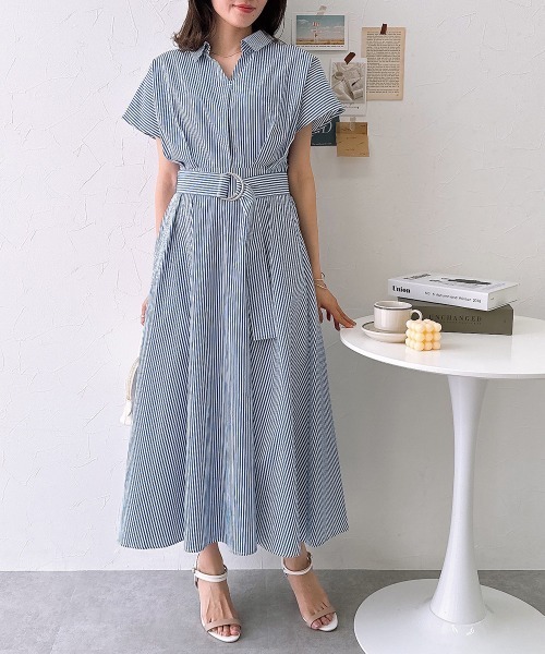 美品✨クリスチャンワイナンツ 花柄シルク100%ロングワンピース　スキッパー スキッパーシャツロングワンピース（ワンピース）｜nissen