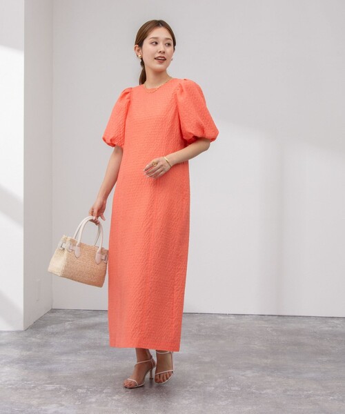 NOLLEY’S Sophi（ノーリーズソフィ）の「シアーボーダーワンピース（ワンピース・レディース・ブラック/オレンジ/キャメル・36/38）」の13枚目の写真