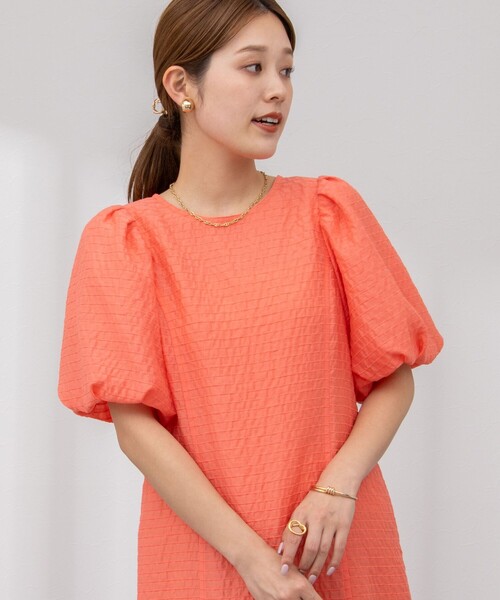 NOLLEY’S Sophi（ノーリーズソフィ）の「シアーボーダーワンピース（ワンピース・レディース・ブラック/オレンジ/キャメル・36/38）」の15枚目の写真