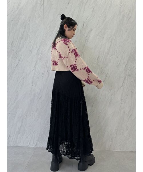 jouetie（ジュエティ）の「レースアシメリボンフレアスカート