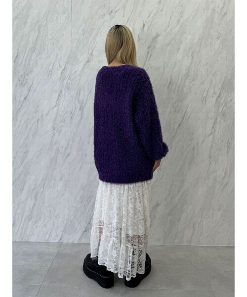 jouetie（ジュエティ）の「レースアシメリボンフレアスカート（スカート・レディース・ブラック/グレー/オフホワイト・MEDIUM）」の19枚目の写真