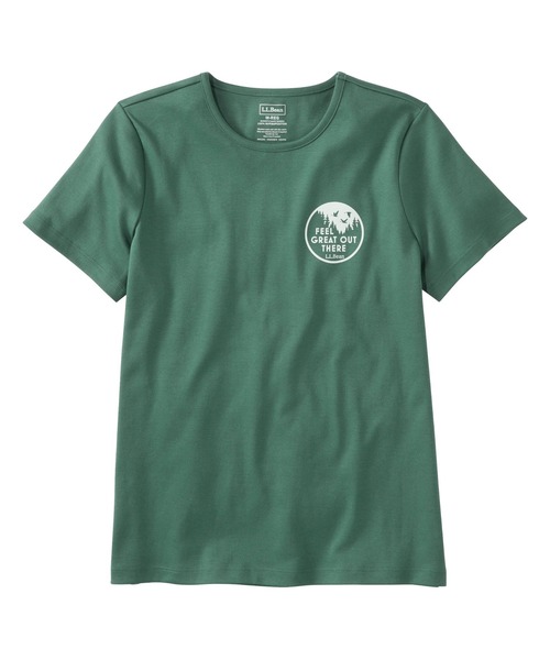 L.L.Bean(エルエルビーン)の「ピマ・コットン・クルーネック・グラフィック・ティ 米国フィット・レギュラー(Tシャツ/カットソー・レディース・ホワイト系/ネイビー系/イエロー系/イエロー系1/ホワイト/グリーン/ダークネイビー/グリーン系/ネイビー系1/ライトグリーン系1/ライトイエロー系/ライトイエロー系1/ネイビー系2/ライトグリーン系/ホワイト系2/ホワイト系1/ホワイト系4/ホワイト系3/スモーキーグリーン系1/ネイビー系3/ブラック/スモーキーグリーン系/ブラック系/ネイビー系4・X-SMALL/SMALL/MEDIUM/LARGE/X-LARGE)」の11枚目の写真