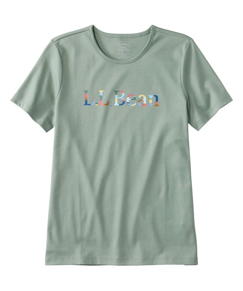 L.L.Bean(エルエルビーン)の「ピマ・コットン・クルーネック・グラフィック・ティ 米国フィット・レギュラー(Tシャツ/カットソー・レディース・ホワイト系/ネイビー系/イエロー系/イエロー系1/ホワイト/グリーン/ダークネイビー/グリーン系/ネイビー系1/ライトグリーン系1/ライトイエロー系/ライトイエロー系1/ネイビー系2/ライトグリーン系/ホワイト系2/ホワイト系1/ホワイト系4/ホワイト系3/スモーキーグリーン系1/ネイビー系3/ブラック/スモーキーグリーン系/ブラック系/ネイビー系4・X-SMALL/SMALL/MEDIUM/LARGE/X-LARGE)」の14枚目の写真