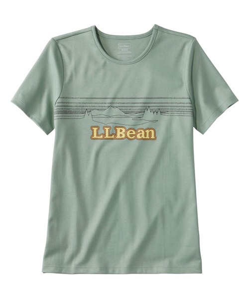 L.L.Bean(エルエルビーン)の「ピマ・コットン・クルーネック・グラフィック・ティ 米国フィット・レギュラー(Tシャツ/カットソー・レディース・ホワイト系/ネイビー系/イエロー系/イエロー系1/ホワイト/グリーン/ダークネイビー/グリーン系/ネイビー系1/ライトグリーン系1/ライトイエロー系/ライトイエロー系1/ネイビー系2/ライトグリーン系/ホワイト系2/ホワイト系1/ホワイト系4/ホワイト系3/スモーキーグリーン系1/ネイビー系3/ブラック/スモーキーグリーン系/ブラック系/ネイビー系4・X-SMALL/SMALL/MEDIUM/LARGE/X-LARGE)」の15枚目の写真
