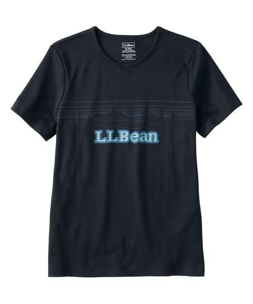 L.L.Bean(エルエルビーン)の「ピマ・コットン・クルーネック・グラフィック・ティ 米国フィット・レギュラー(Tシャツ/カットソー・レディース・ホワイト系/ネイビー系/イエロー系/イエロー系1/ホワイト/グリーン/ダークネイビー/グリーン系/ネイビー系1/ライトグリーン系1/ライトイエロー系/ライトイエロー系1/ネイビー系2/ライトグリーン系/ホワイト系2/ホワイト系1/ホワイト系4/ホワイト系3/スモーキーグリーン系1/ネイビー系3/ブラック/スモーキーグリーン系/ブラック系/ネイビー系4・X-SMALL/SMALL/MEDIUM/LARGE/X-LARGE)」の8枚目の写真