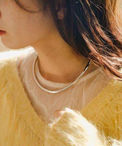 Kastane（カスタネ）の「【fiw.】ラウンドチョーカー（ネックレス・レディース・シルバー/ゴールド・FREE）」の2枚目の写真