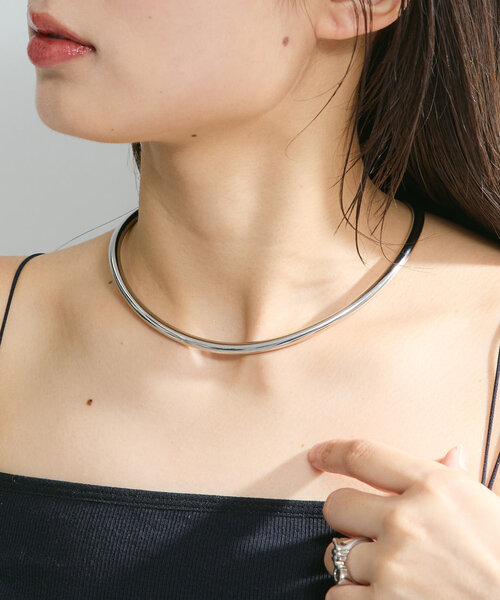 Kastane（カスタネ）の「【fiw.】ラウンドチョーカー（ネックレス・レディース・シルバー/ゴールド・FREE）」の5枚目の写真