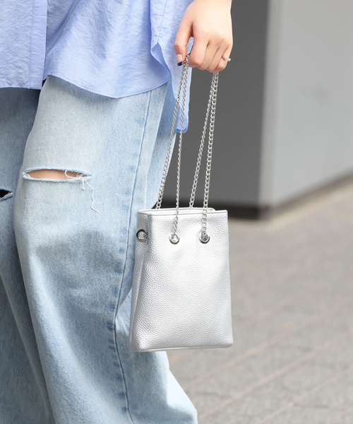 VELETTO（ベレット）の「【VELETTO/ヴェレット】チェーンバッグ（ハンドバッグ・レディース・ブラック/シルバー/ホワイト系その他・FREE）」の10枚目の写真