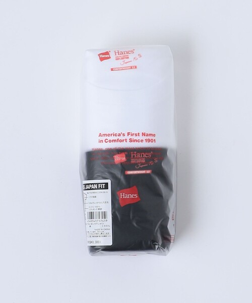 HANES(ヘインズ)の「<Hanes>JAPAN FIT PAC T-SHIRT 2PACK WHITE&BLACK/パックTシャツ(Tシャツ/カットソー・レディース・その他1・S/M)」の2枚目の写真
