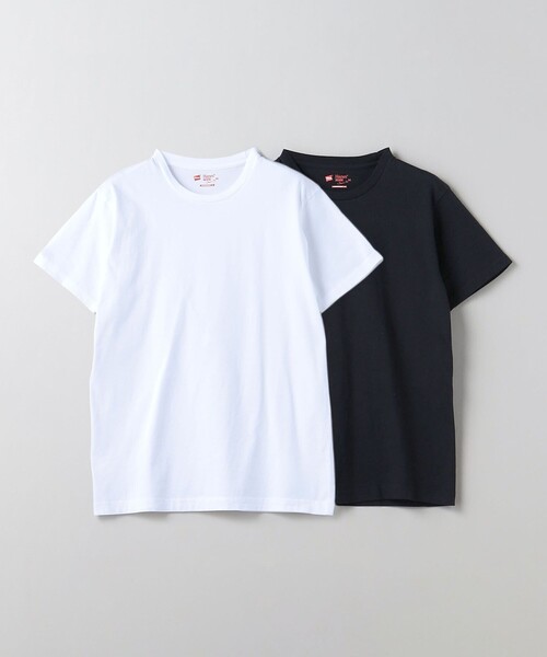 HANES(ヘインズ)の「<Hanes>JAPAN FIT PAC T-SHIRT 2PACK WHITE&BLACK/パックTシャツ(Tシャツ/カットソー・レディース・その他1・S/M)」の3枚目の写真