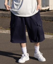SlashDate（スラッシュデイト）の「ワイドシルエット スウェットカーゴ ショートパンツ ハーフパンツ（カーゴパンツ・メンズ）」